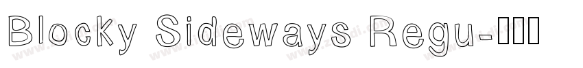 Blocky Sideways Regu字体转换